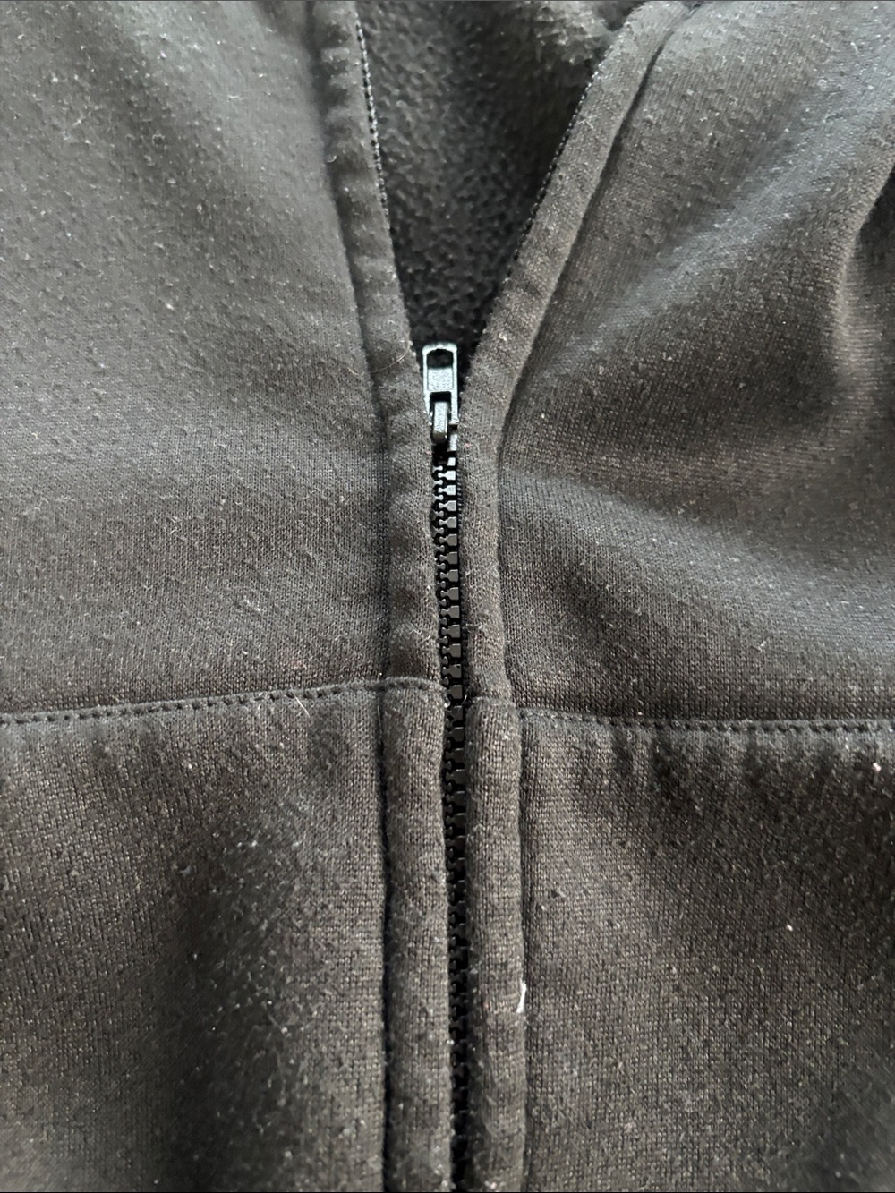 SHEIN Black Cropped Zip Hoodie - Picture 6 of 9
